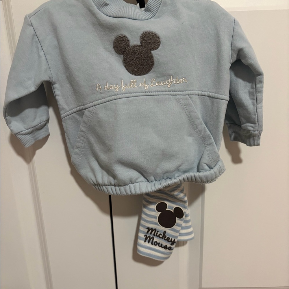 Disney Baby Light Blue Mickey Mouse Top